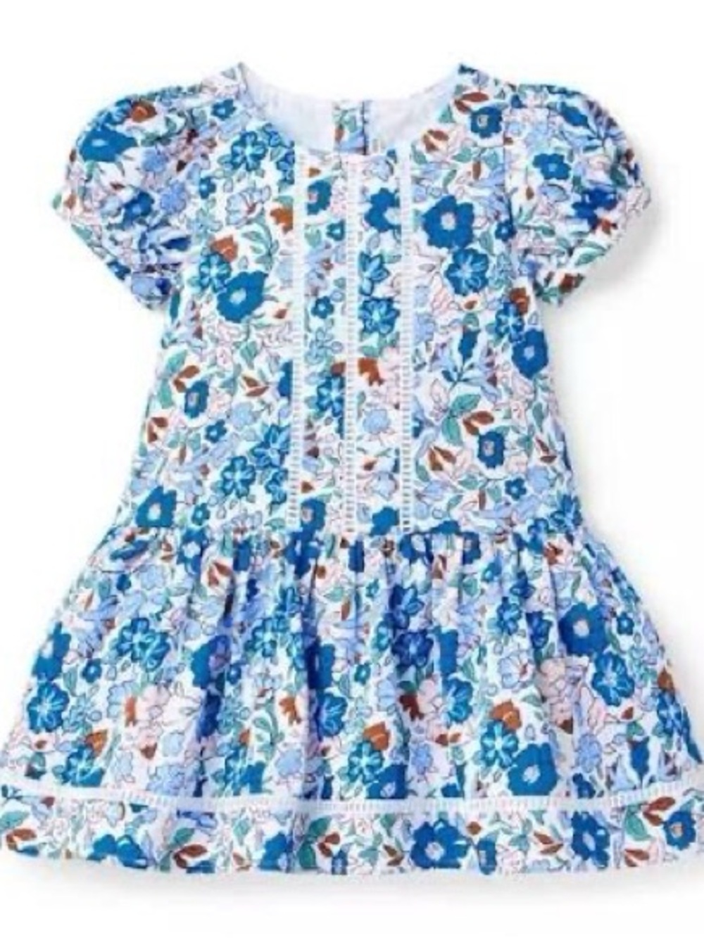 Janie and Jack Floral Corduroy Dress